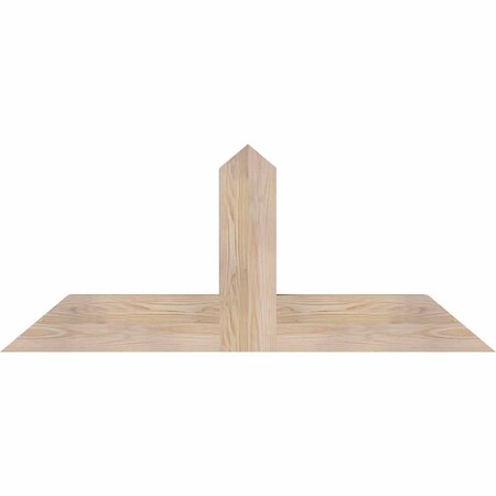 Ekena Millwork Portland Smooth Timber Gable Bracket, Douglas Fir, 48"W x 20"H x 3 1/2"D x 5 1/2"F, 10/12 Pitch GBW048X20X0406POR00SDF